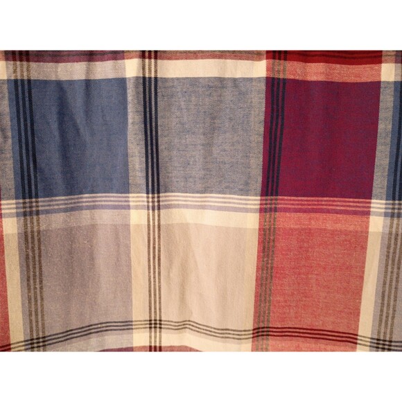 Izod Men's Long Sleeve Button Up Cotton Twill Plaid Shirt Size L Preppy  NWT - Picture 8 of 15